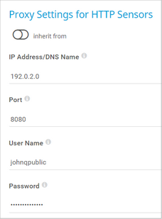 Proxy Settings for HTTP Sensors Proxy Settings for HTTP Sensors