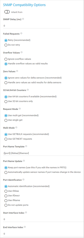 SNMP Compatibility Options SNMP Compatibility Options