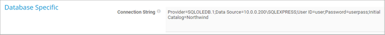 Database Specific Database Specific