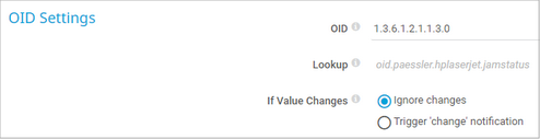 OID Settings OID Settings