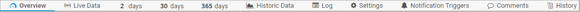 Tabs Bar for Sensors Tabs Bar for Sensors